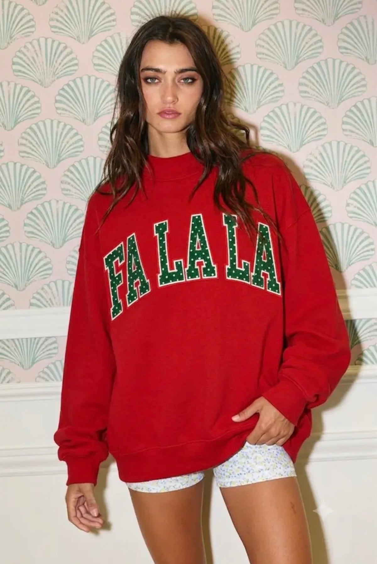 FaLaLa xmas mockneck