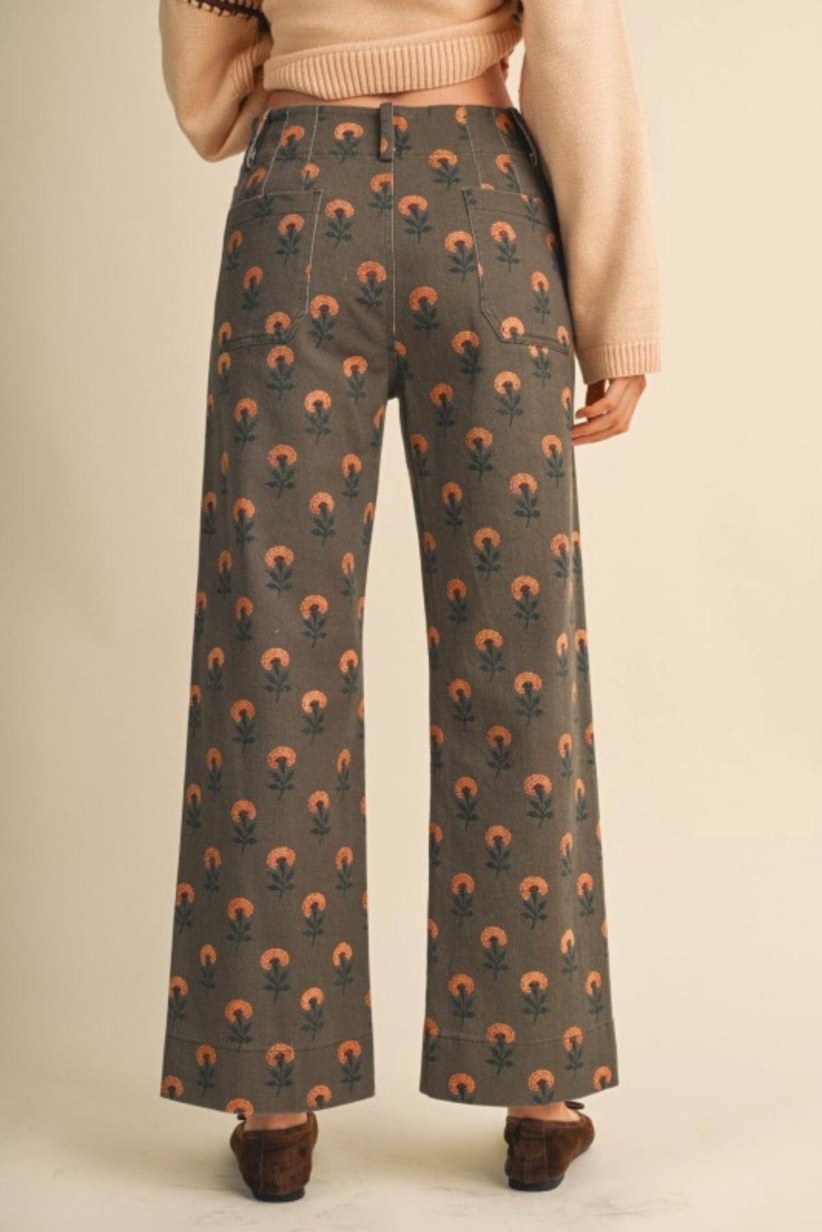 Vintage floral pants
