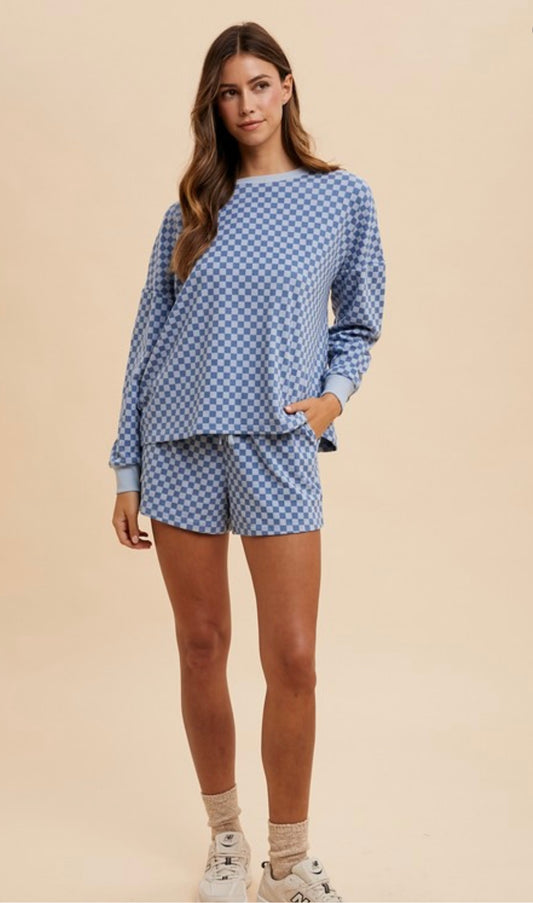 Checker board short set