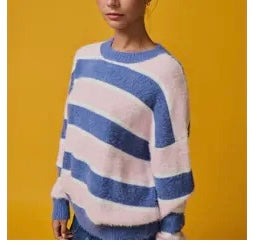 Pink/Navy Sweater