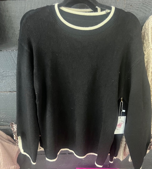 Sweater with bows on wrist