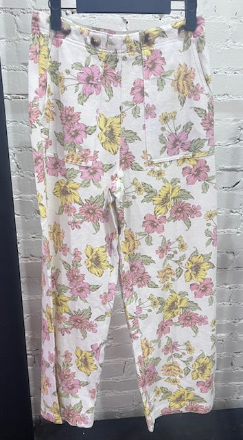 Pink floral pant