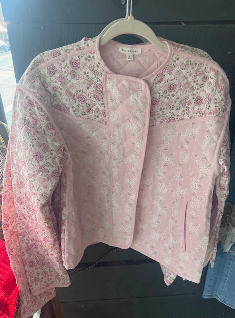 Pink floral jacket