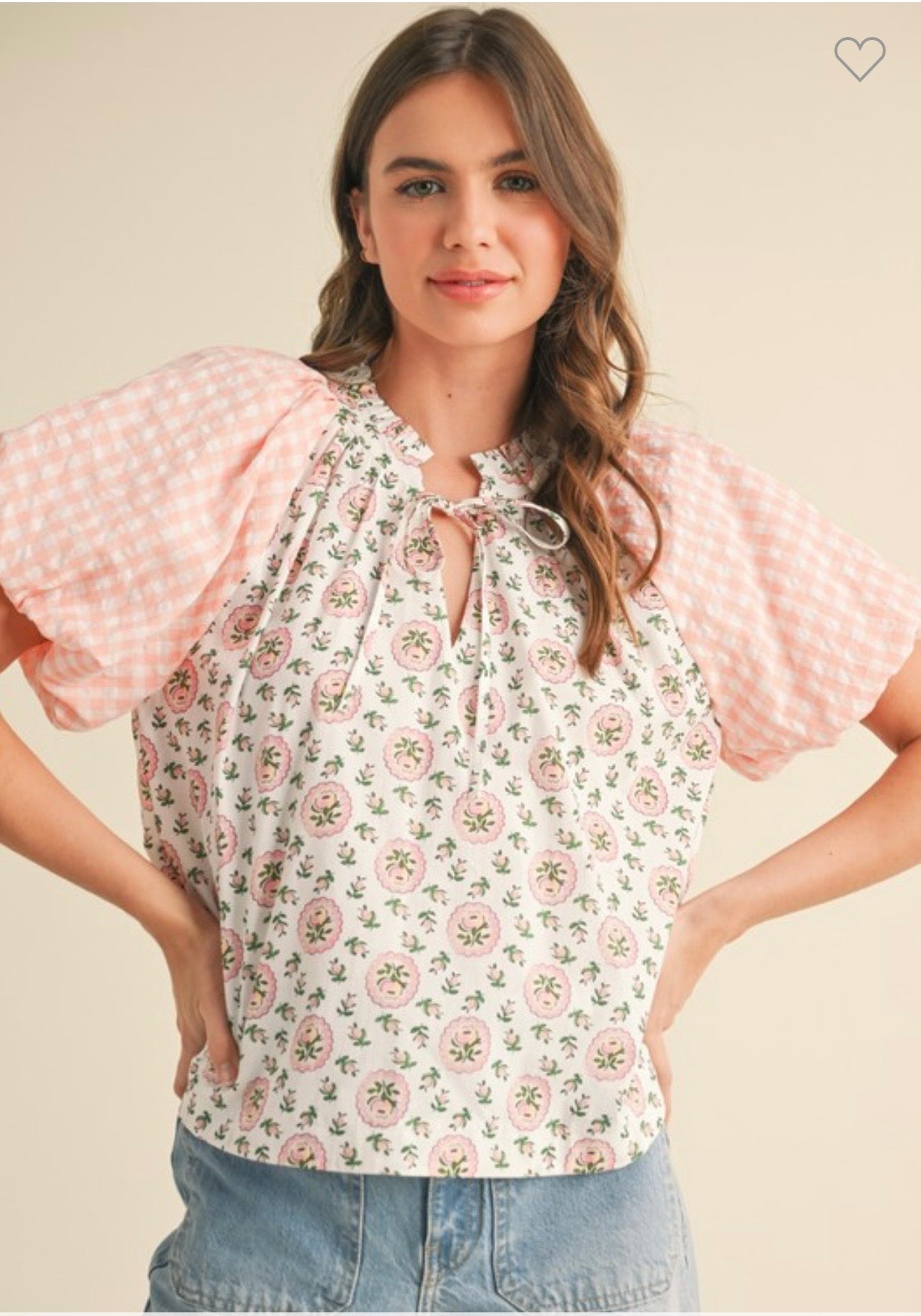 Bubble sleeve top