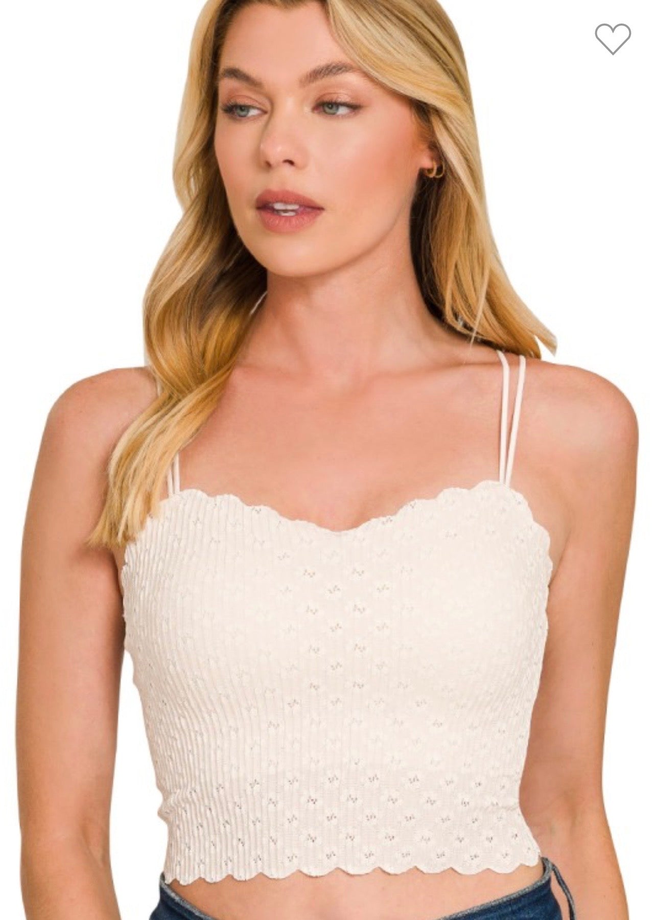 Seamless lace bralette