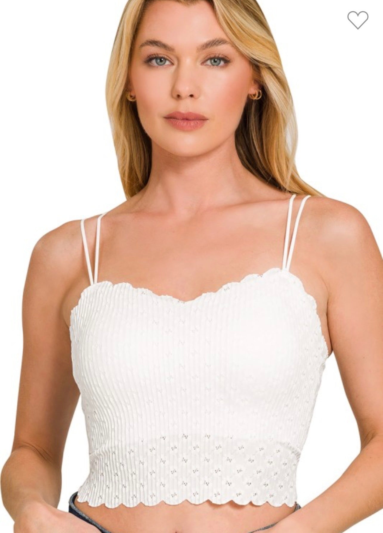 Seamless lace bralette