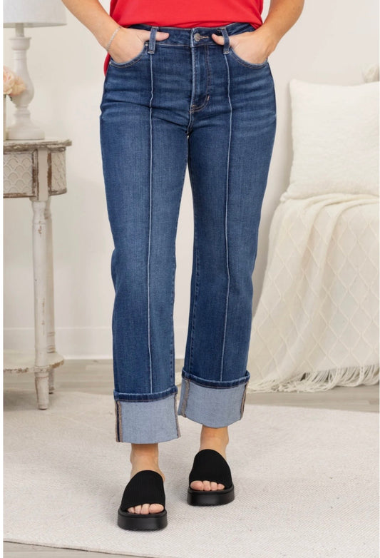 Risen dark wash ankle