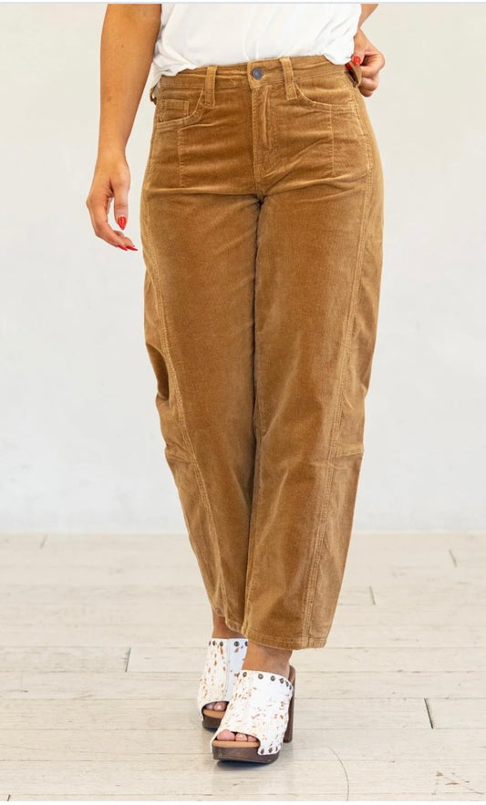 Corduroy barrel pant