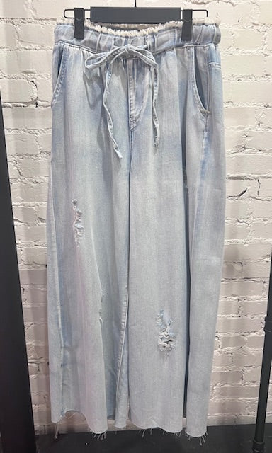 Pol wide leg denim pant