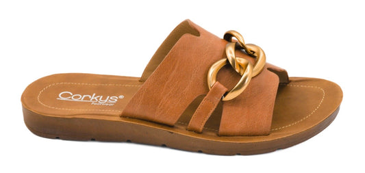 Chain letter sandals