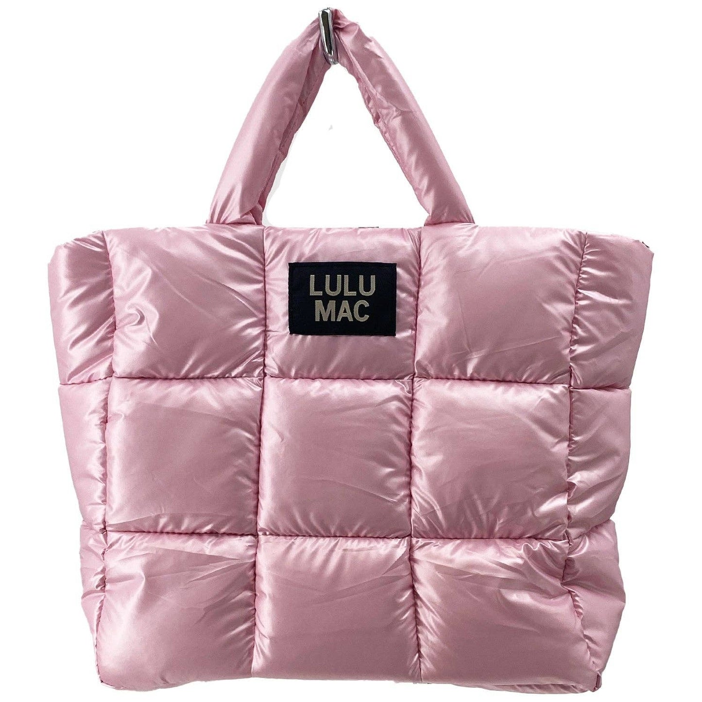 Girlie Girl Originals - MP-8273 Large Puffer Metallic Handbag-Rose Gold
