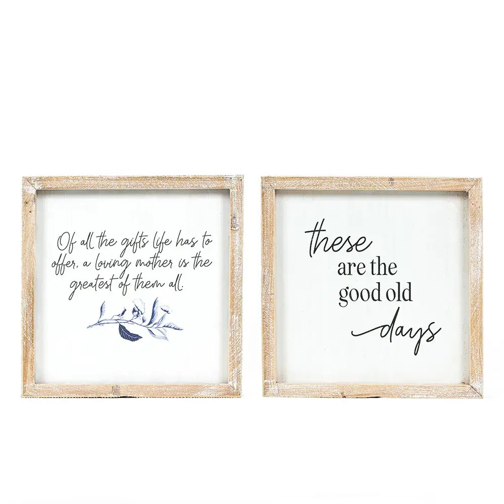 12624 - 10x10 rvs wood frame sign (DAYS/GIFTS)  MOTHER'S DAY