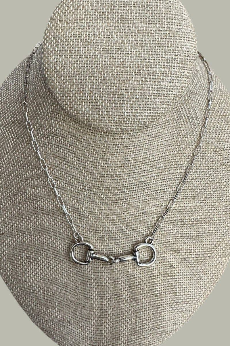 Wholesale Accessory Market - TIPI Bridle Line Silvertone Necklace