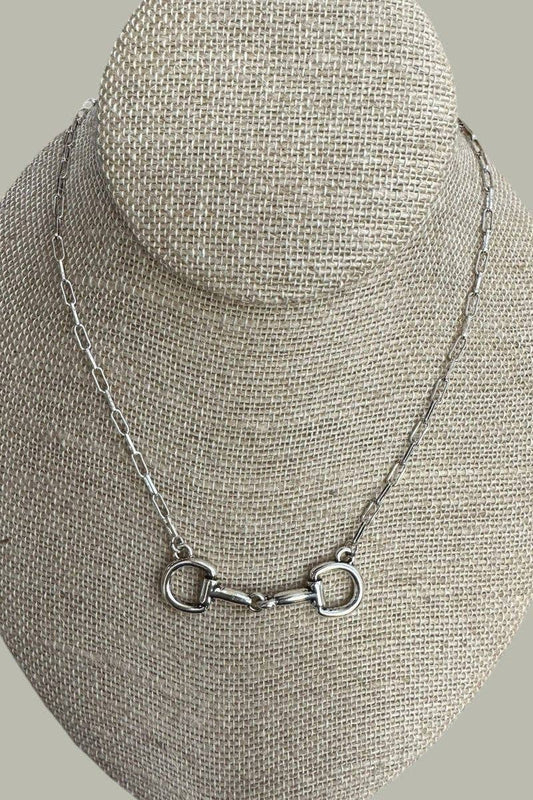 Wholesale Accessory Market - TIPI Bridle Line Silvertone Necklace