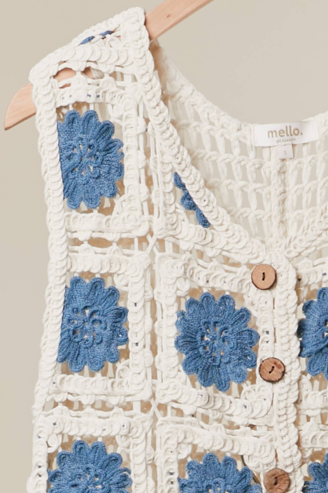 Mello. - CROCHET STYLE TANK SWEATER TOP