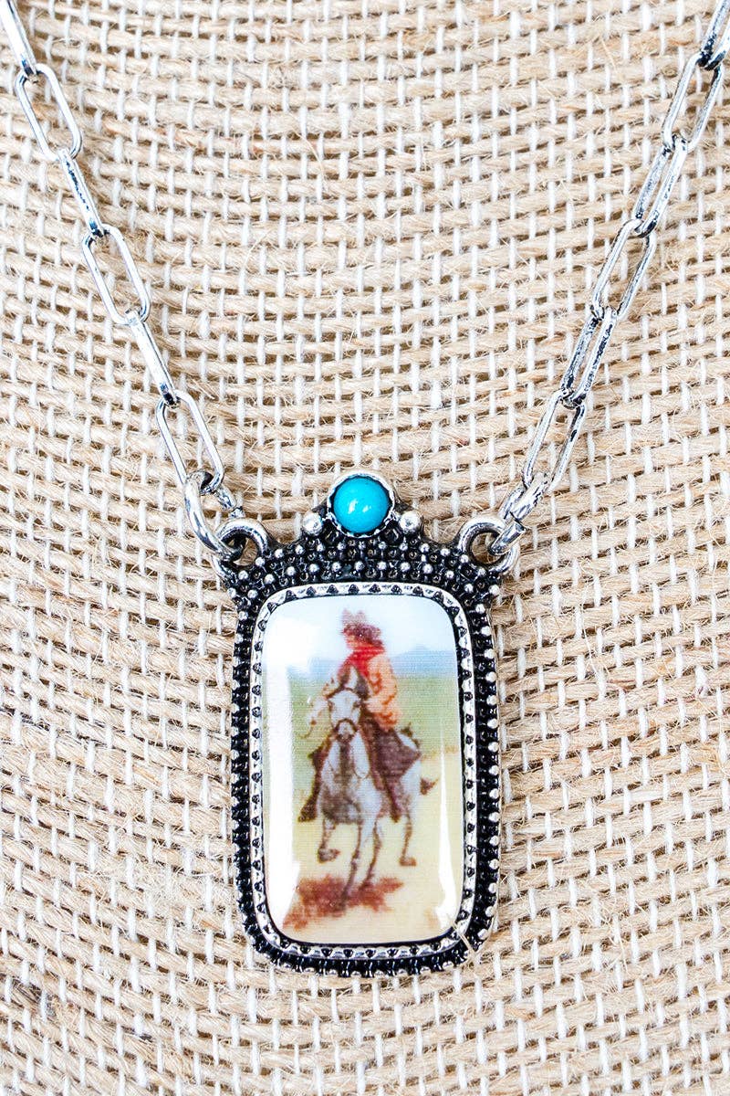 Wholesale Accessory Market - TIPI Graceful Rider Silvertone Necklace