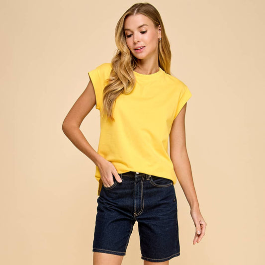 Les Amis - Short Sleeve Solid Top