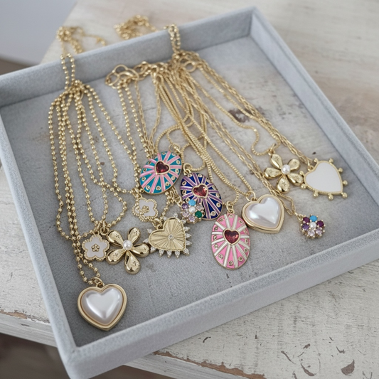Freely Cece LLC - Trendy Gold Single Charm Necklace