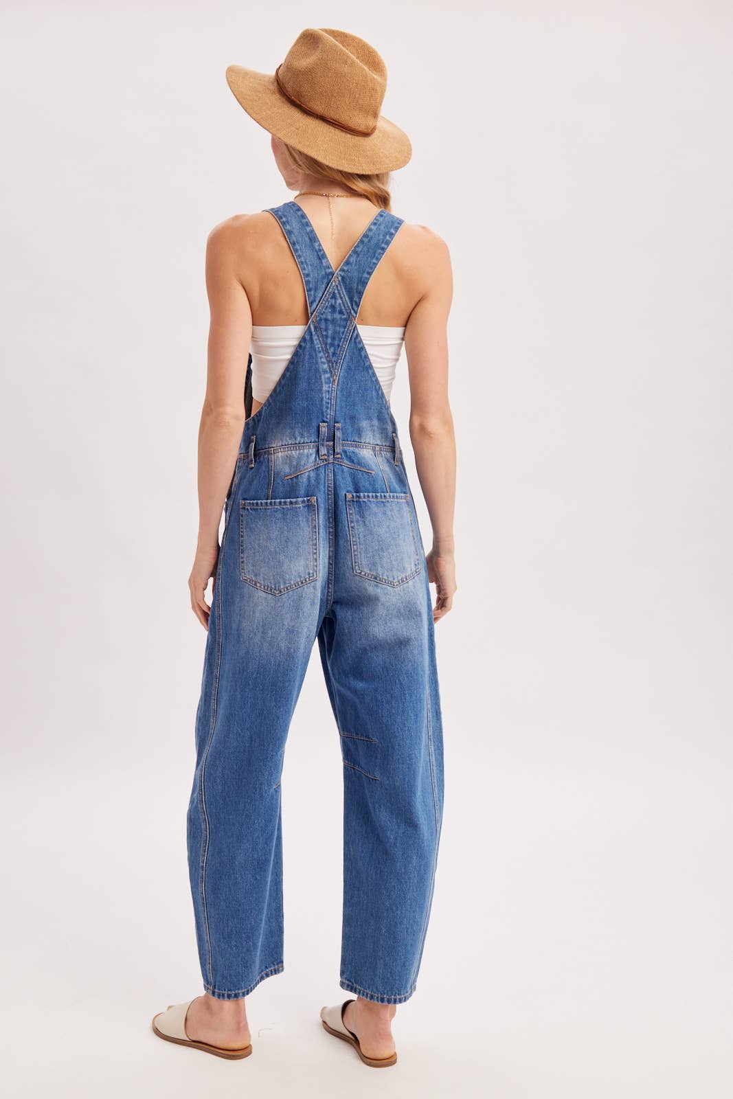 Bluivy - DENIM BARREL OVERALLS