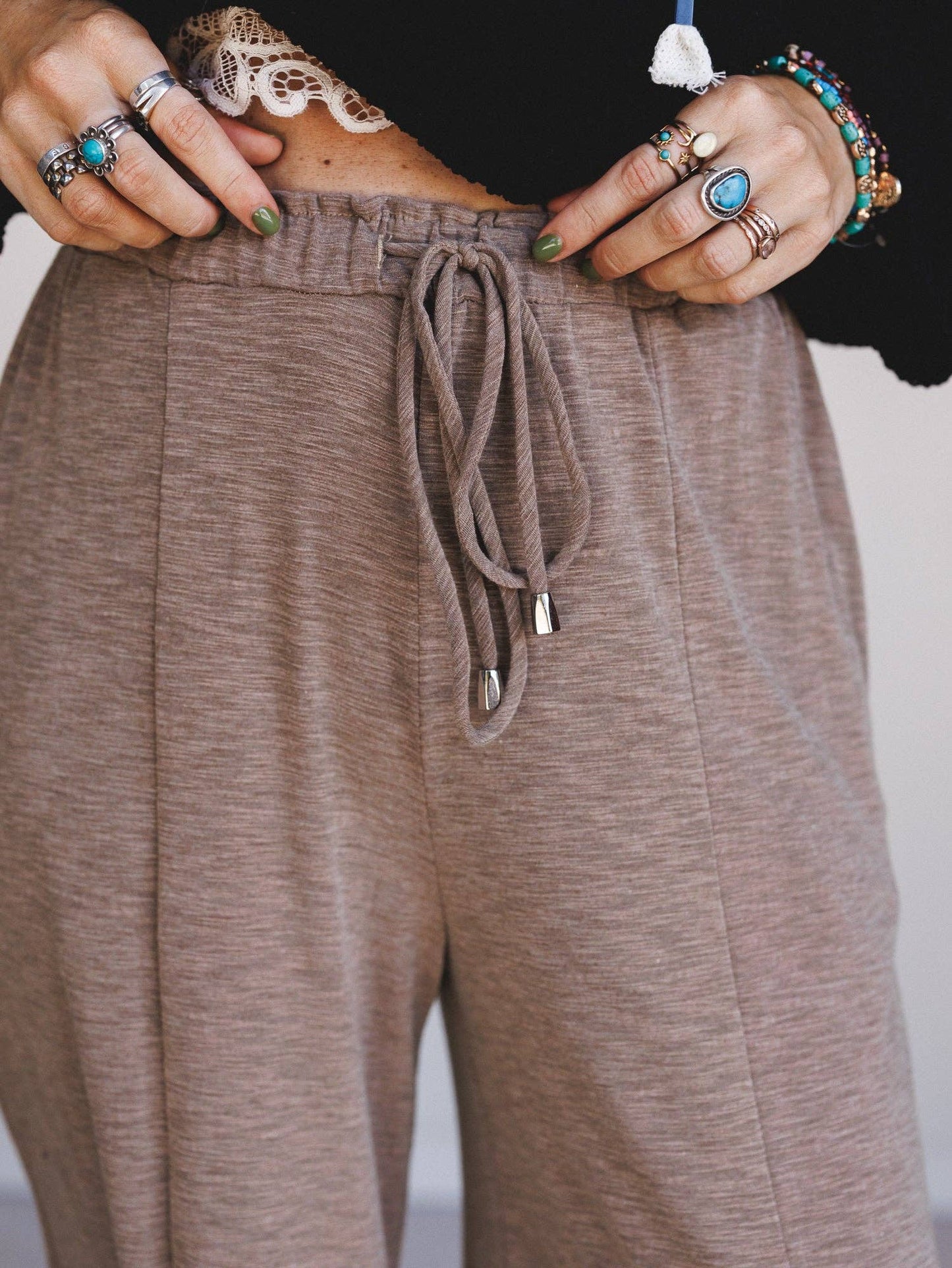 Solie Cinched Pants - Mocha