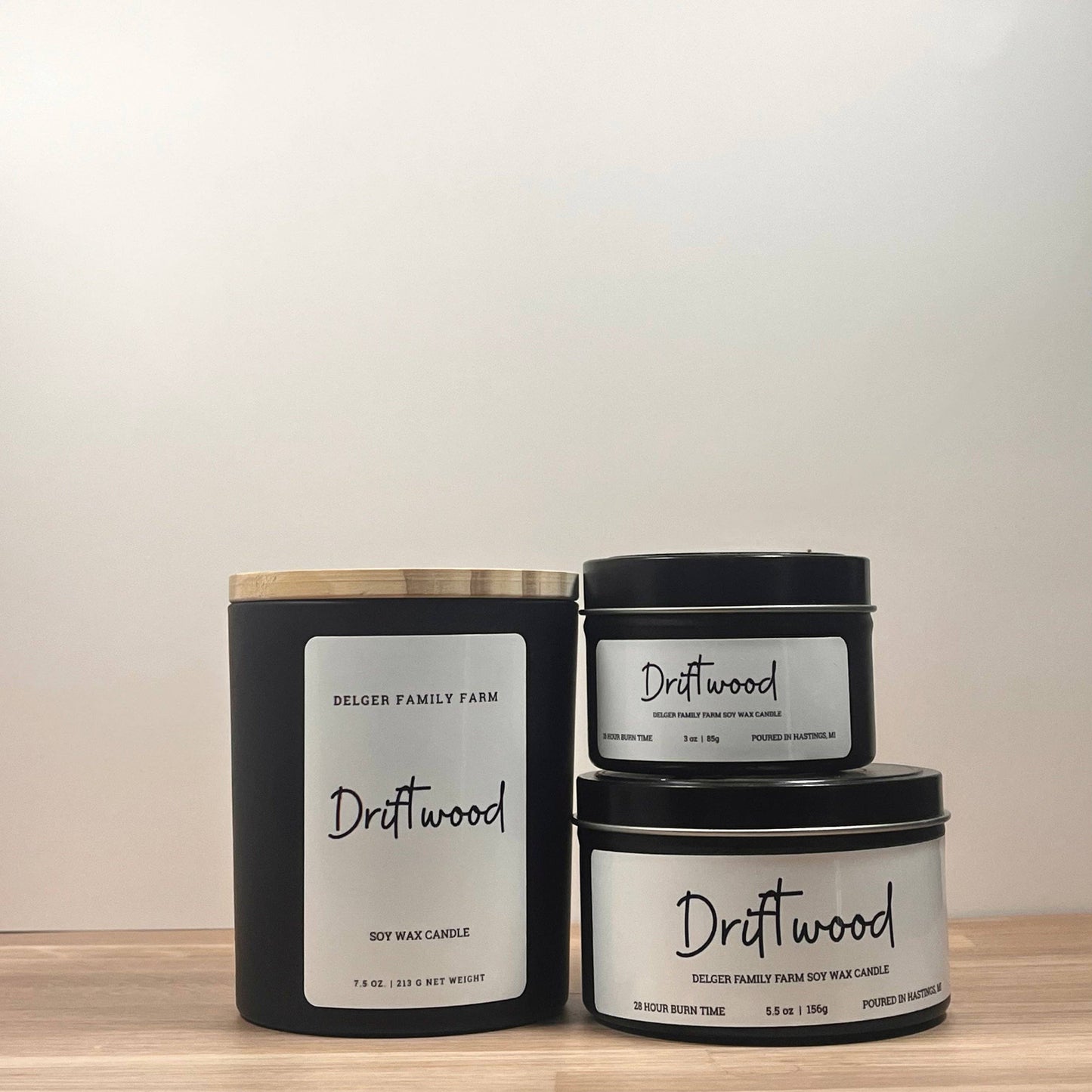 Delger Family Farm - Driftwood Soy Candle | Clean Fragrance Farmhouse Candle