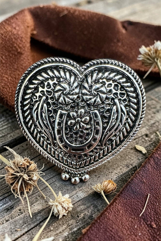 Wholesale Accessory Market - TIPI Stampede Sweetheart Silvertone Ring