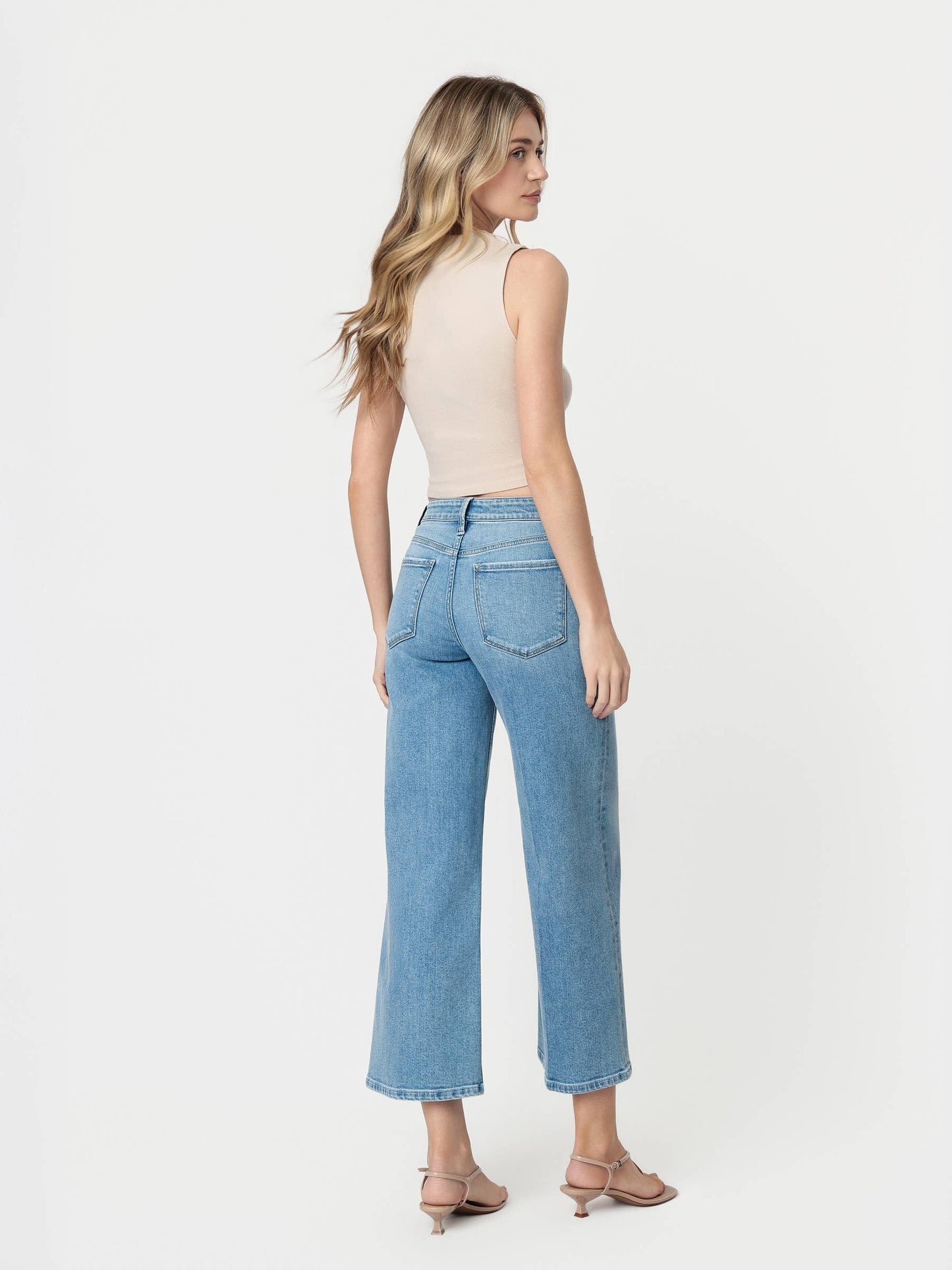 DRAWSTRING CROP WIDE LEG