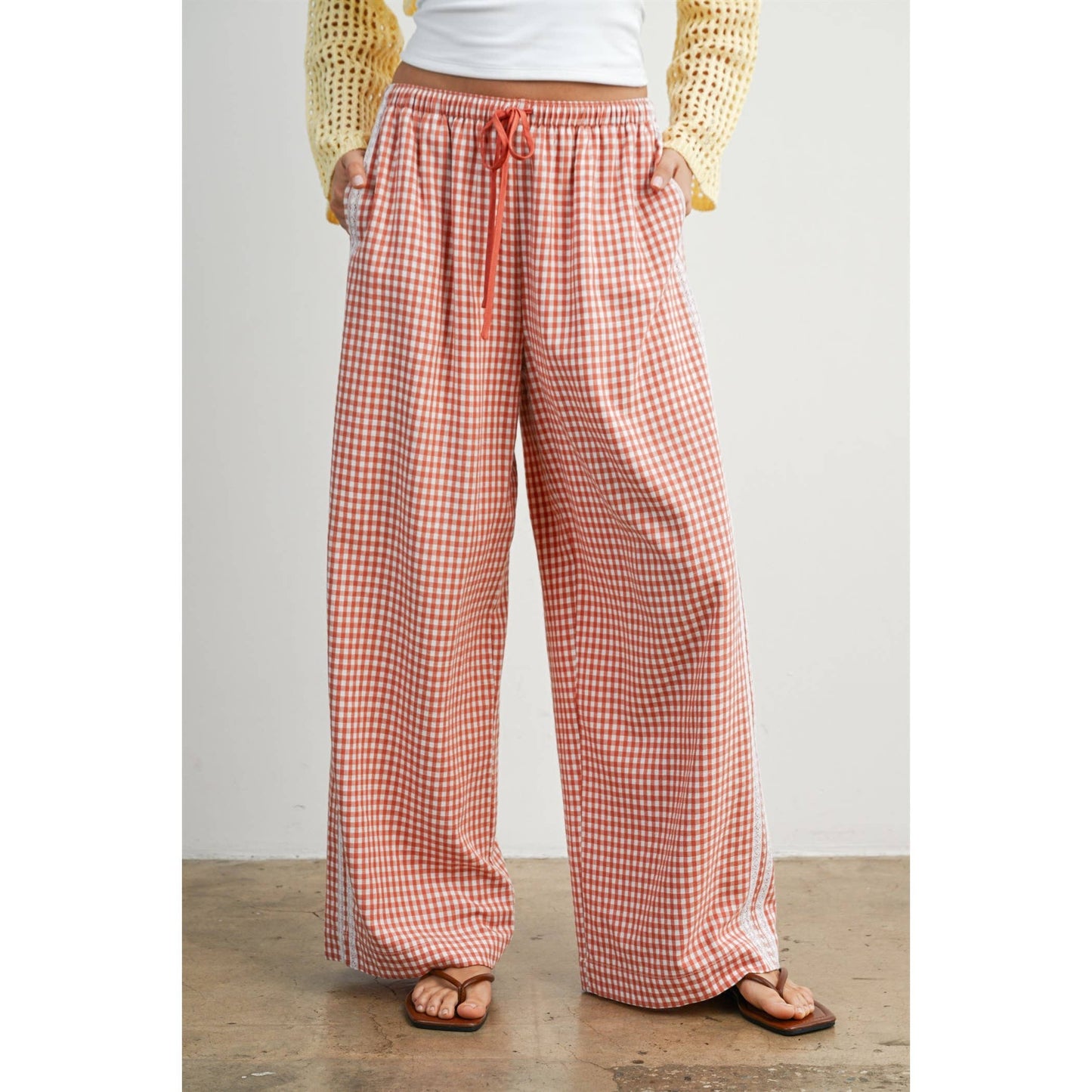 Wide-Leg  Pants