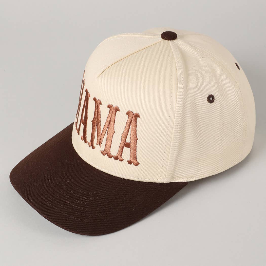 MAMA Typographic Design Embroidery Baseball Cap