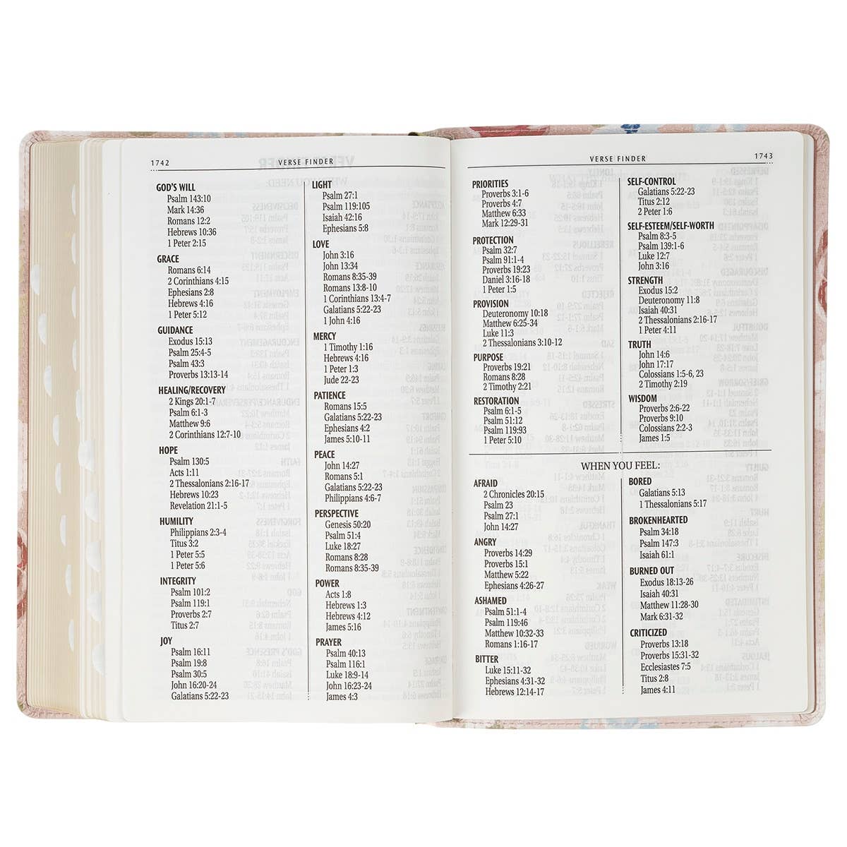 Christian Art Gifts - KJV Bible Giant Print Standard-size Faux Leather FloralPrint