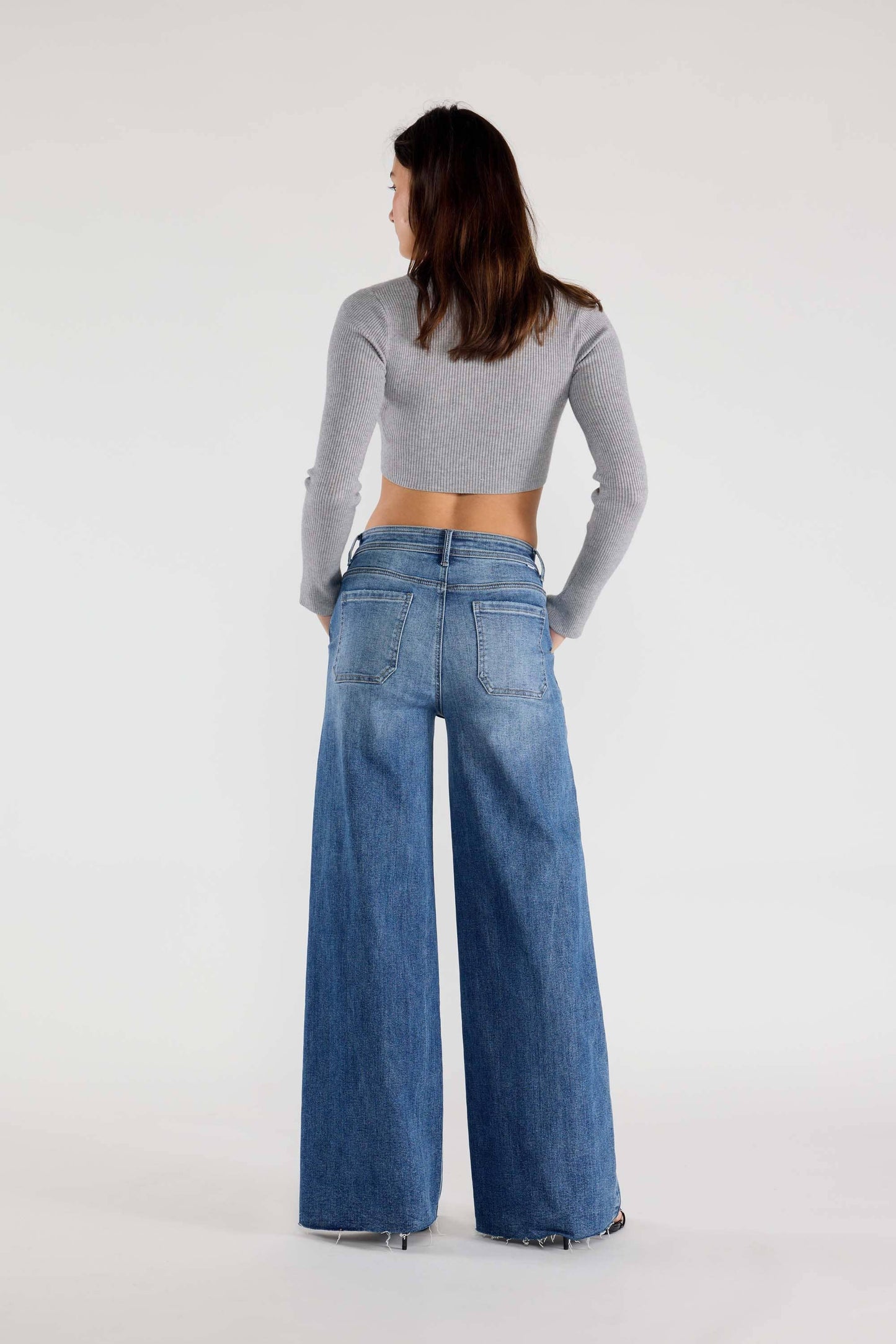 OPEN PACK Relaxed Wide Jeans Waist String XP7004