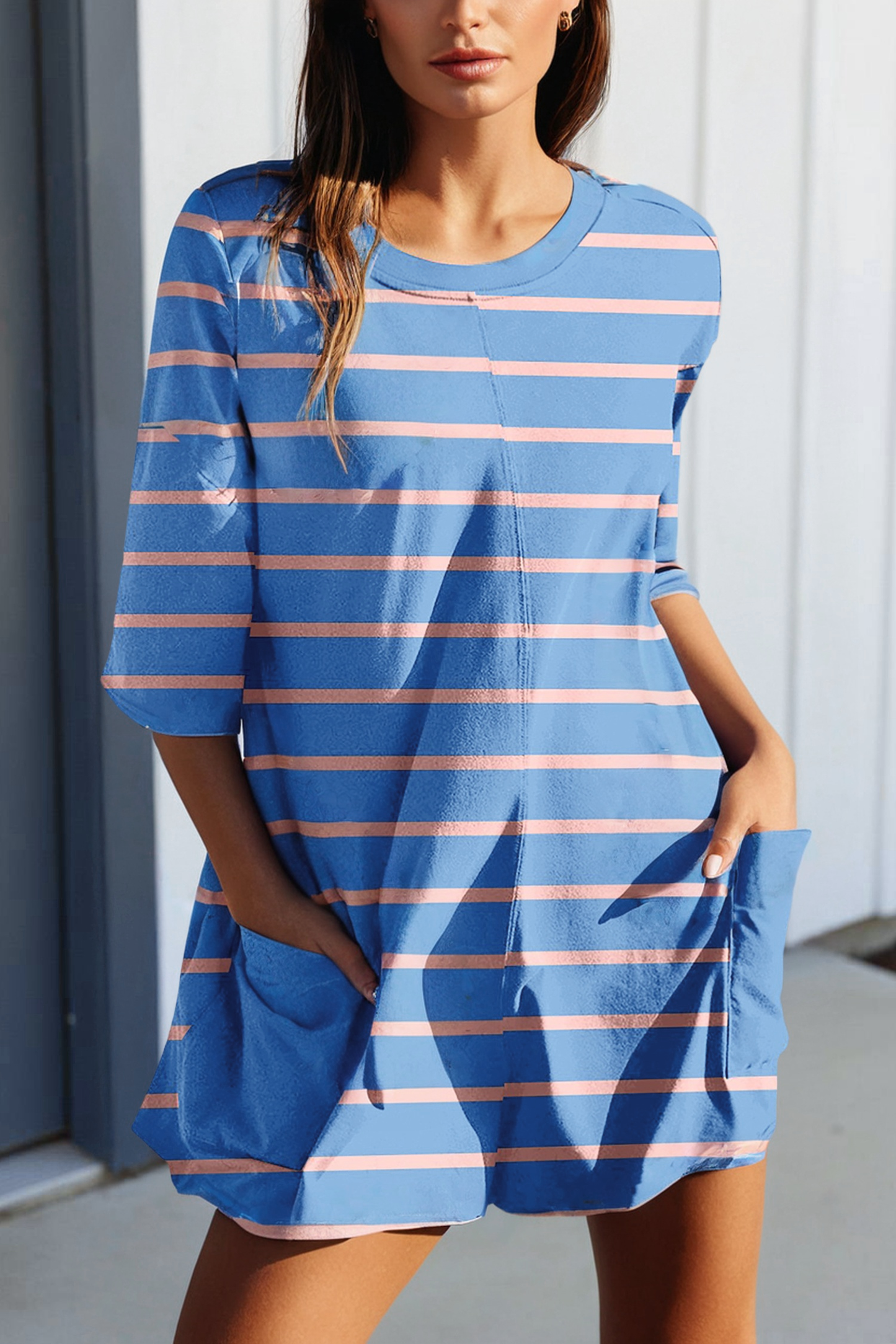 V Neck Short Sleeve Loose Romper