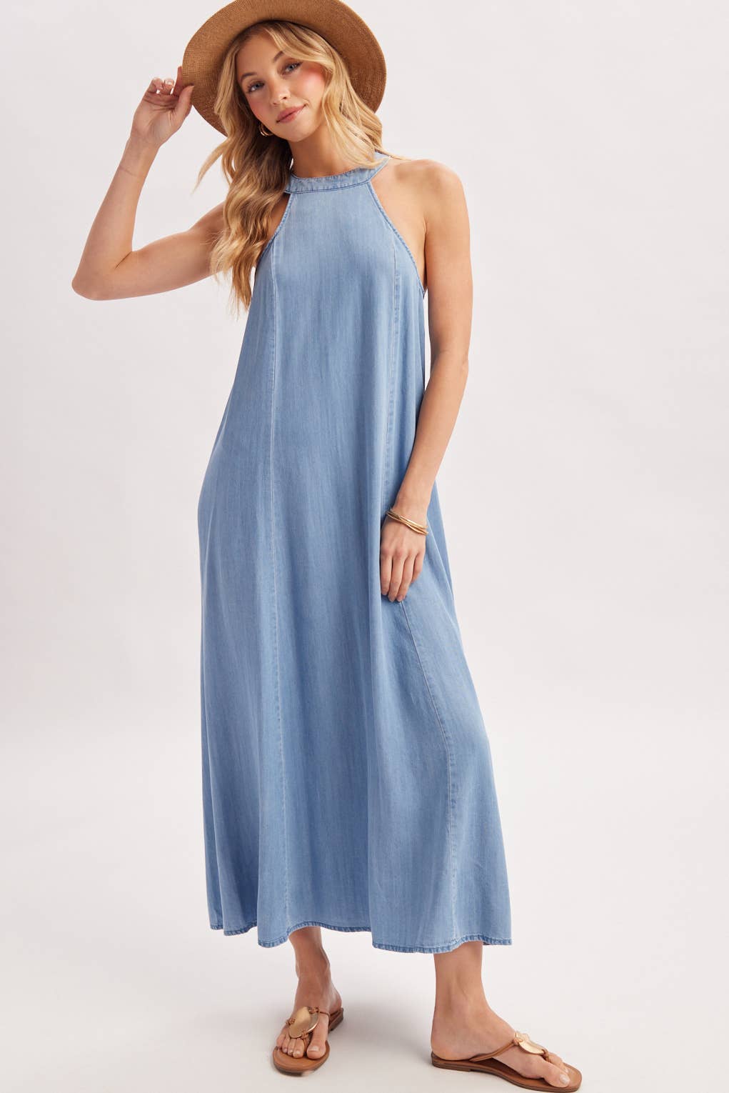 HALTER MAXI DRESS D03122