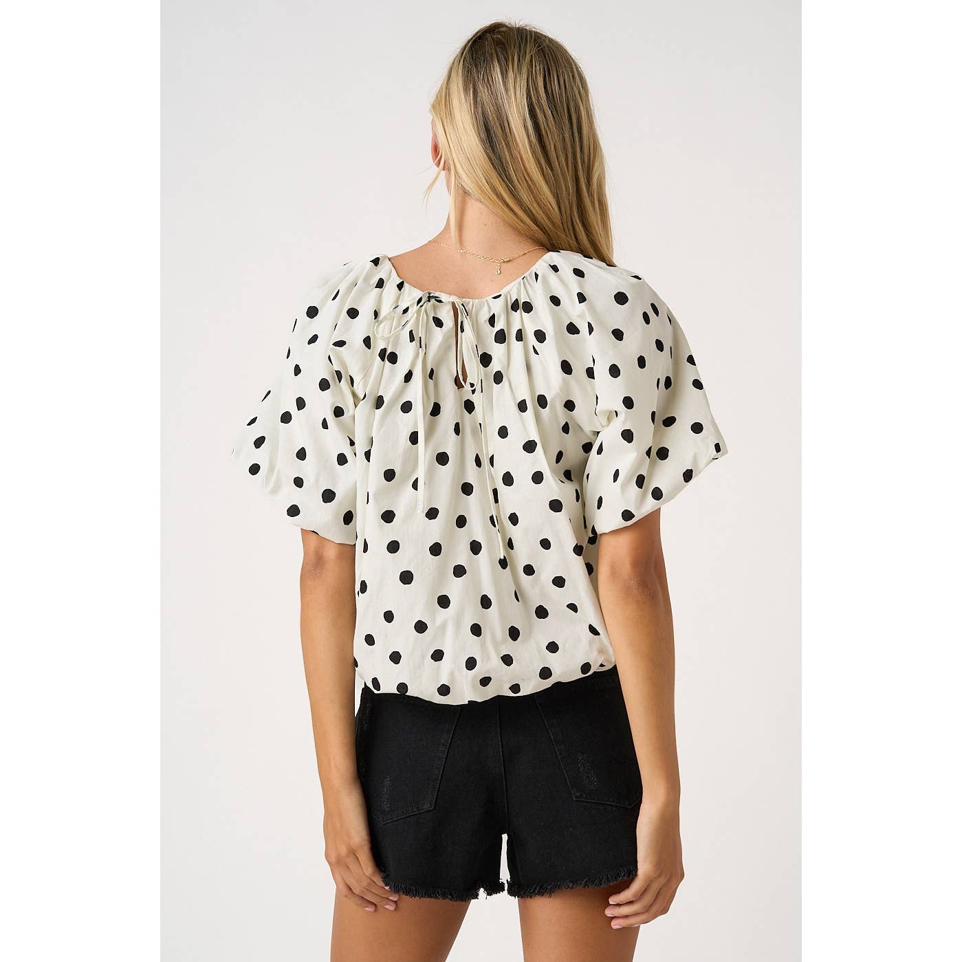 SHORT SLEEVE BUBBLE TOP