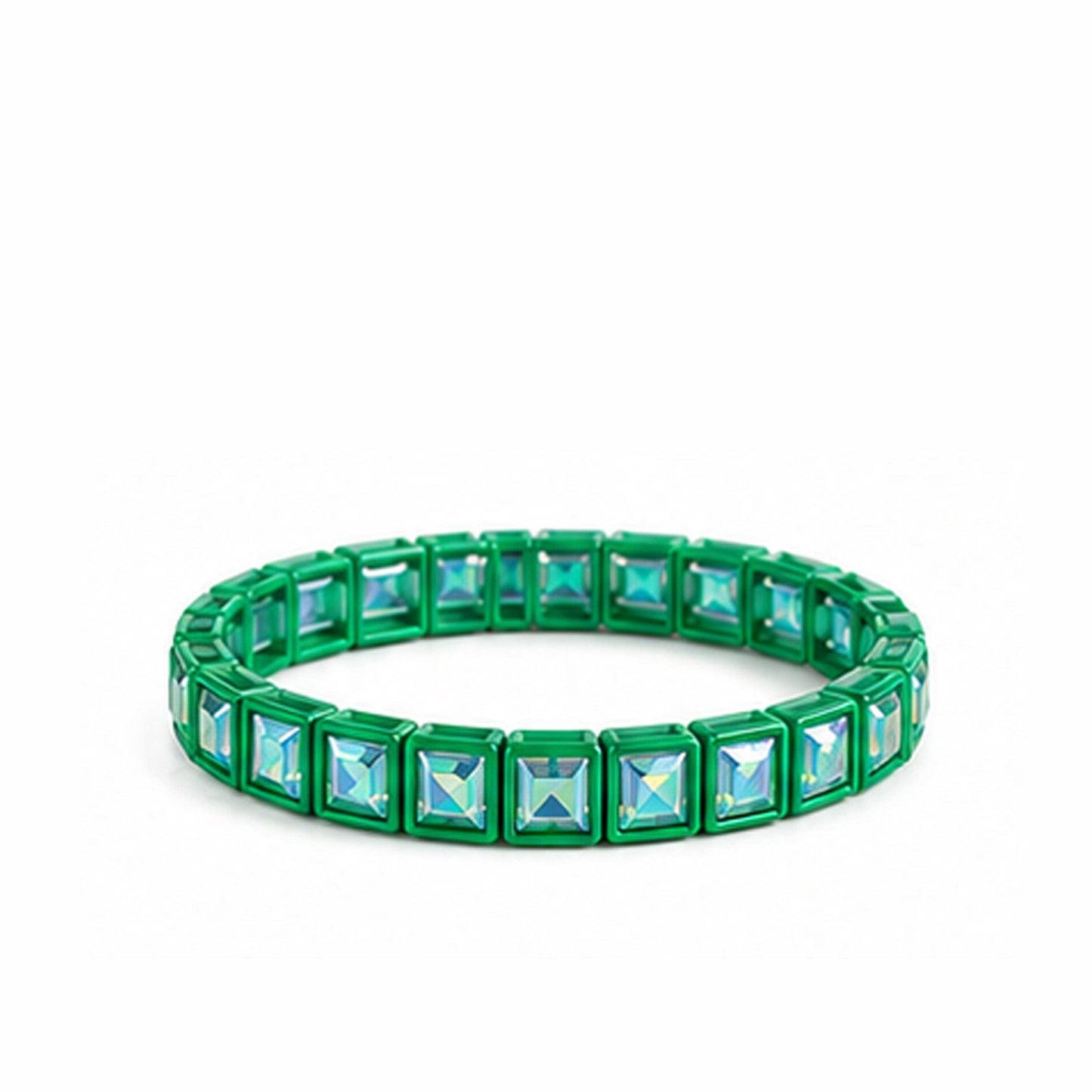 Girlie Girl Originals - BR-RS-1002  Green Rhinestone Bracelet