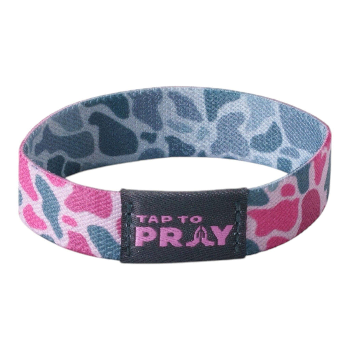 Tap To Pray - Tap To Pray® Wristband – River Rock Camo - Pink & Ash