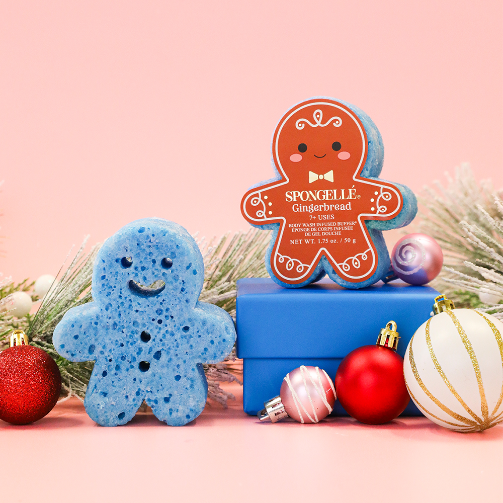 Spongellé  |  Bestsellers: Fall, Halloween, Christmas 2026 - Gingerbread Gingerbread Holiday Buffer Christmas Stocking 