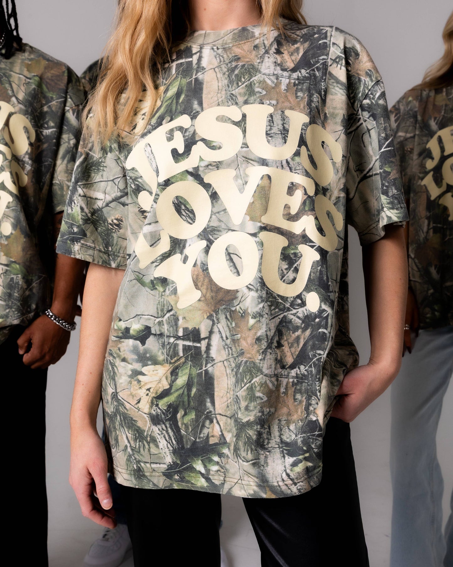 Jesus Loves You Company - LMTD || Heavyweight Camo Tee || Oversized {Ready To Ship}