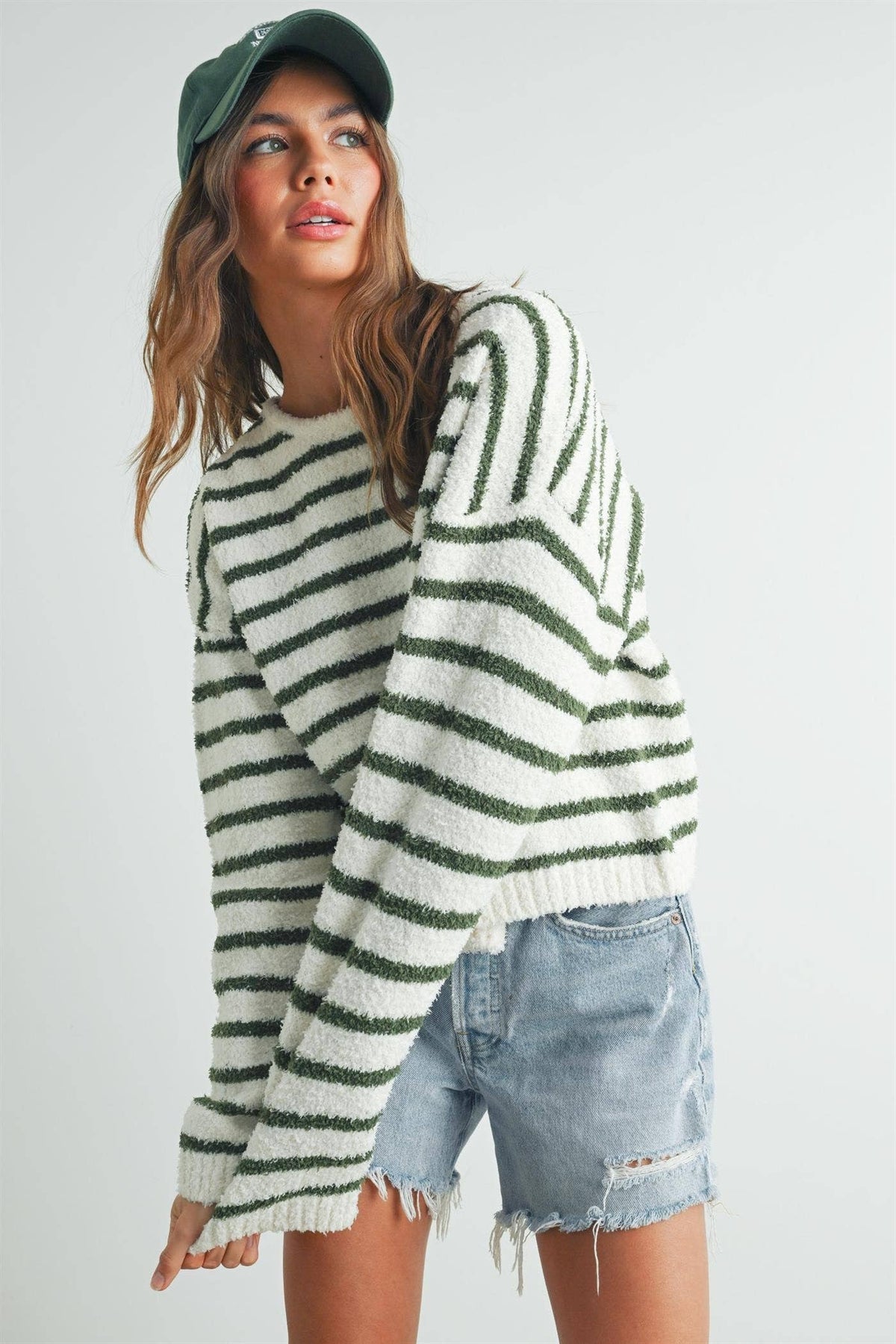 Basic Striped Knit Sweater