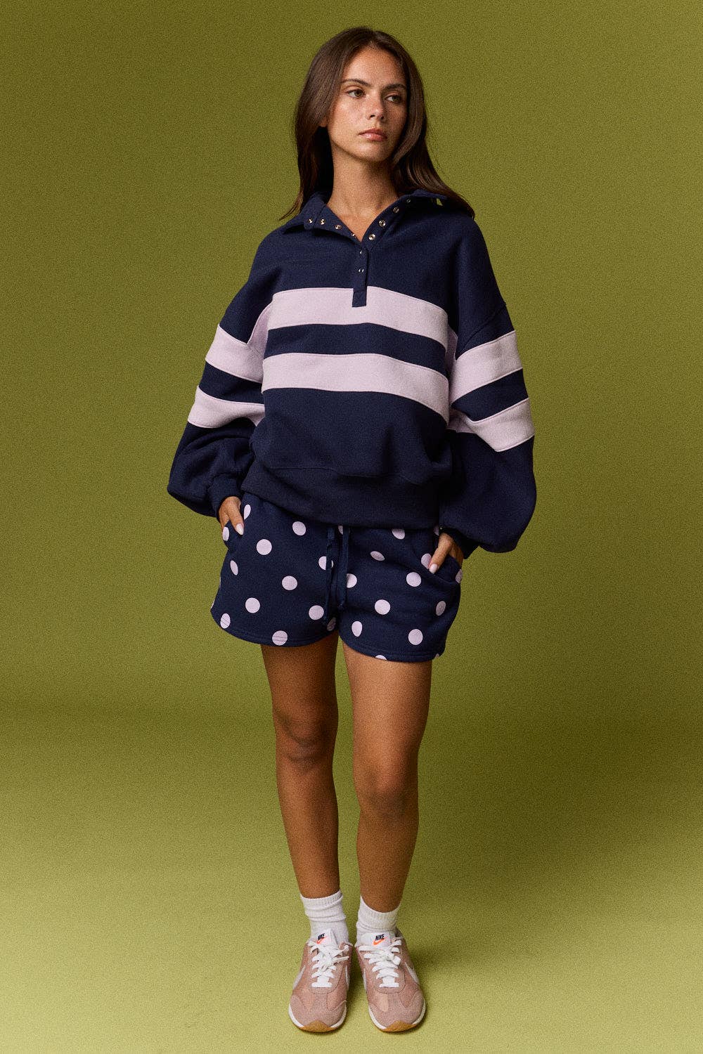 Lottie Stripe Rugby Pullover