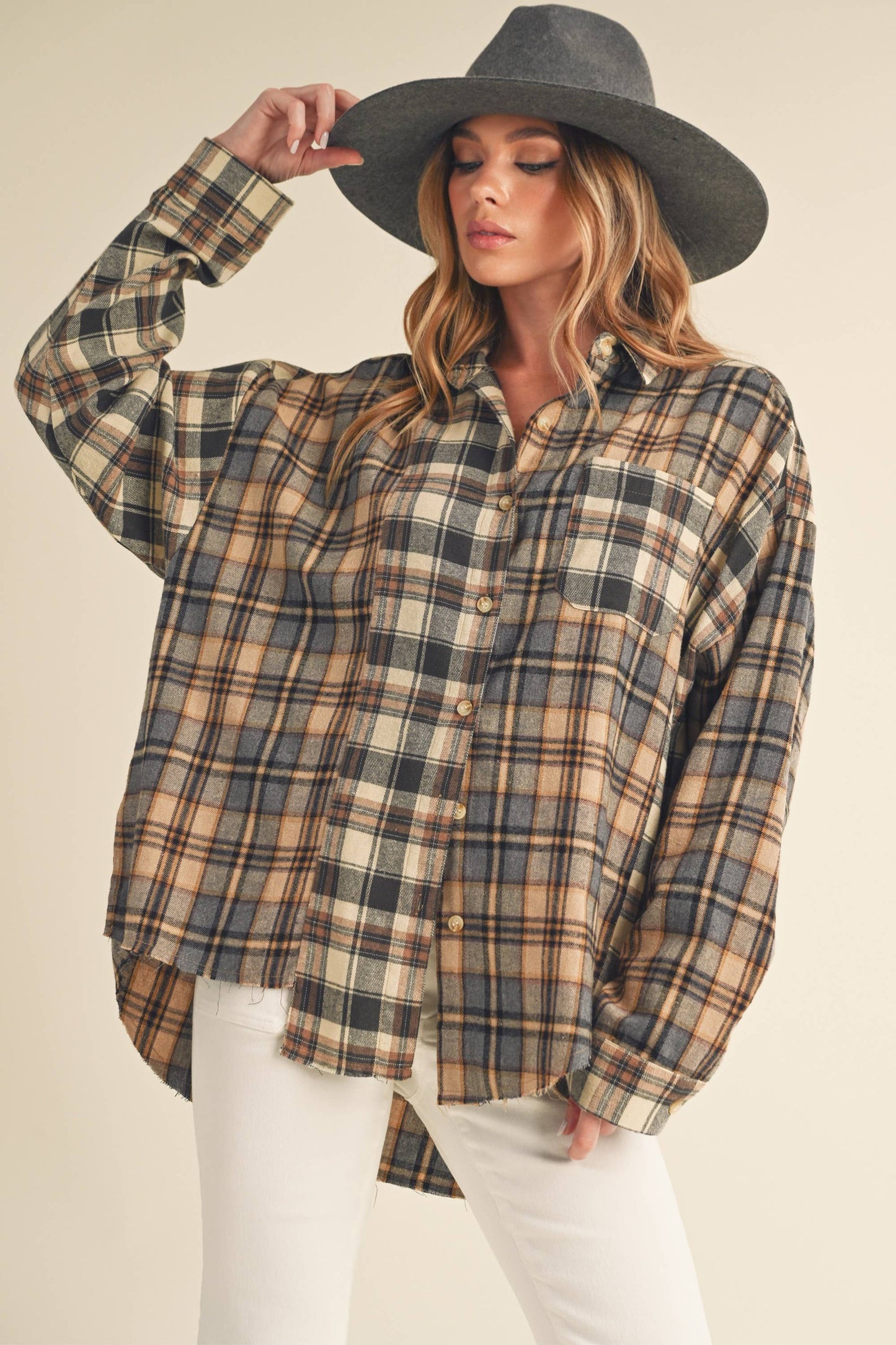 845AN Noelle Flannel Shirt 1