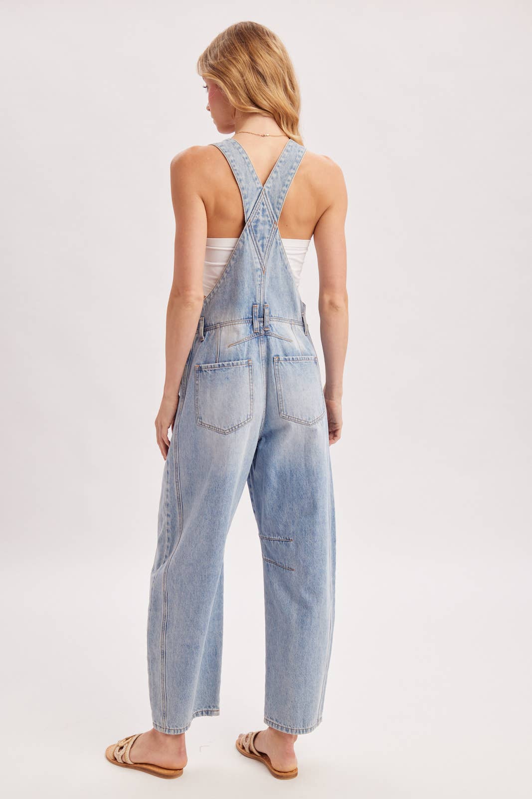 Bluivy - DENIM BARREL OVERALLS