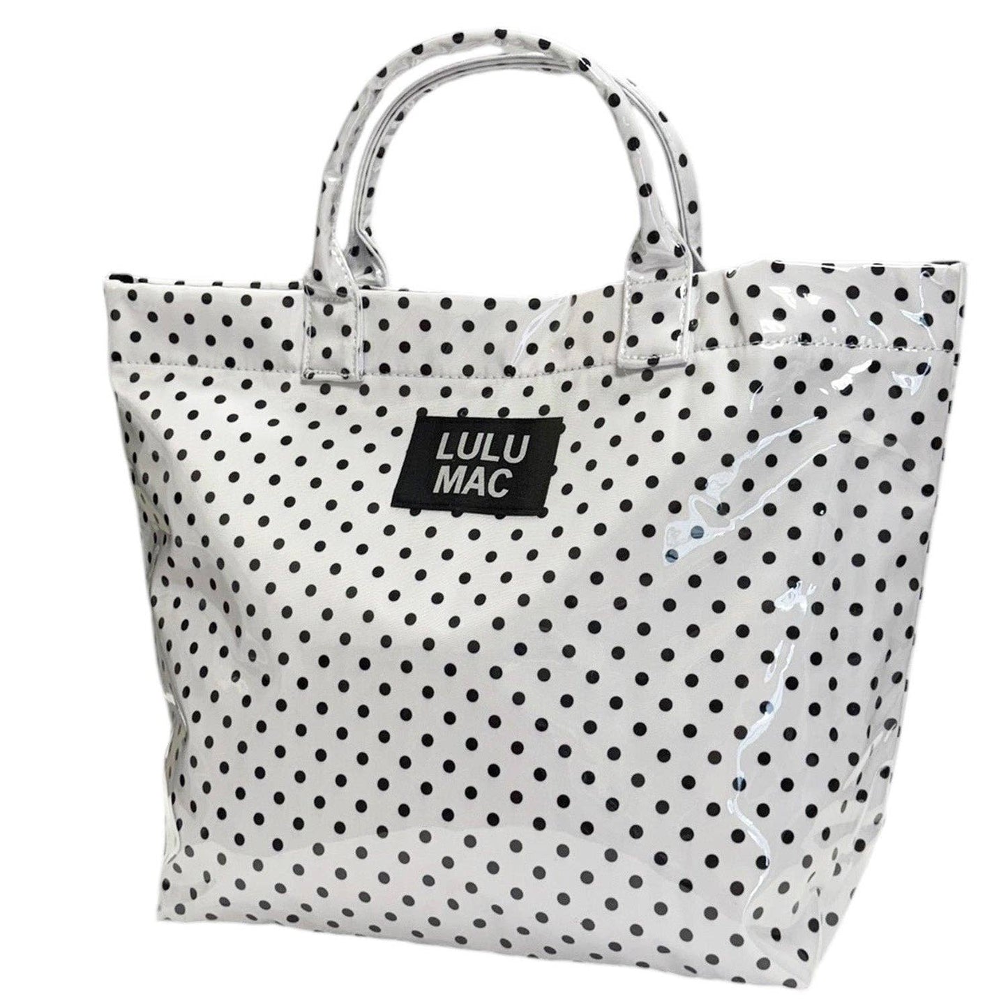 Girlie Girl Originals - LM-BG-1003 TOTE BAG WHITE/BLACK DOT