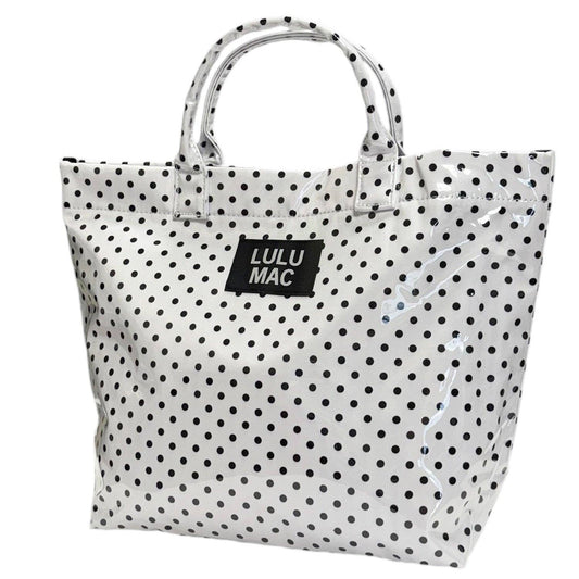 Girlie Girl Originals - LM-BG-1003 TOTE BAG WHITE/BLACK DOT