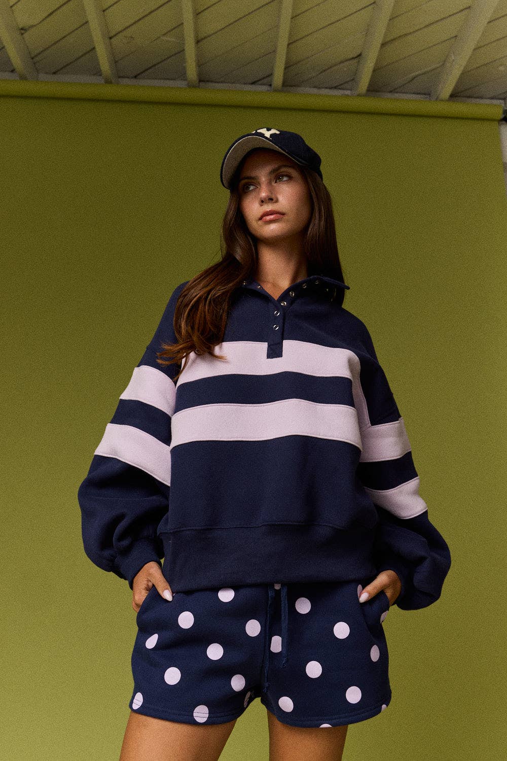 Lottie Stripe Rugby Pullover