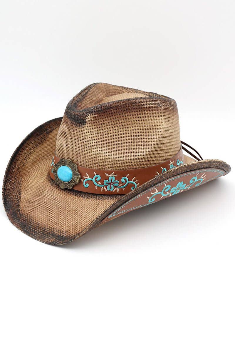 Wholesale Accessory Market - Durango Dreams Taupe Washed Straw Cowgirl Hat