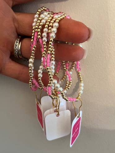 Gold Filled & Pearl Bracelet - water proof/ non-tarnish
