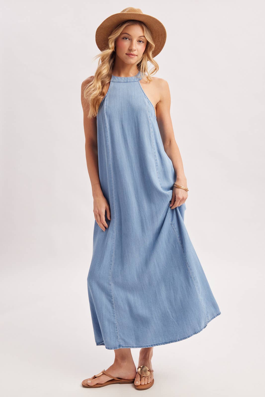 HALTER MAXI DRESS D03122