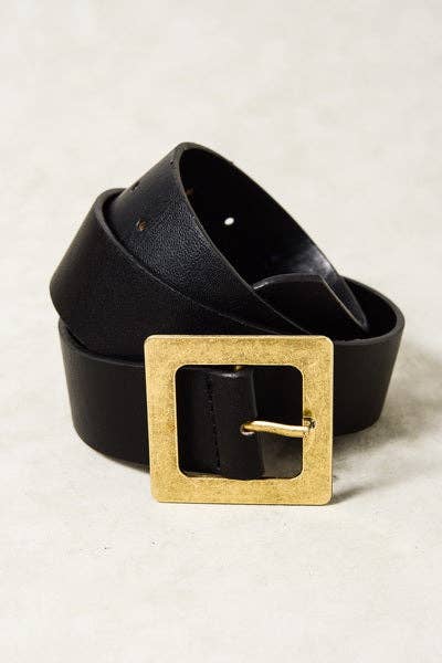 JOSSLYN by wall to wall - CLASSIC OVERSIZED SQUARE BUCKLE BELTS | 40BT604