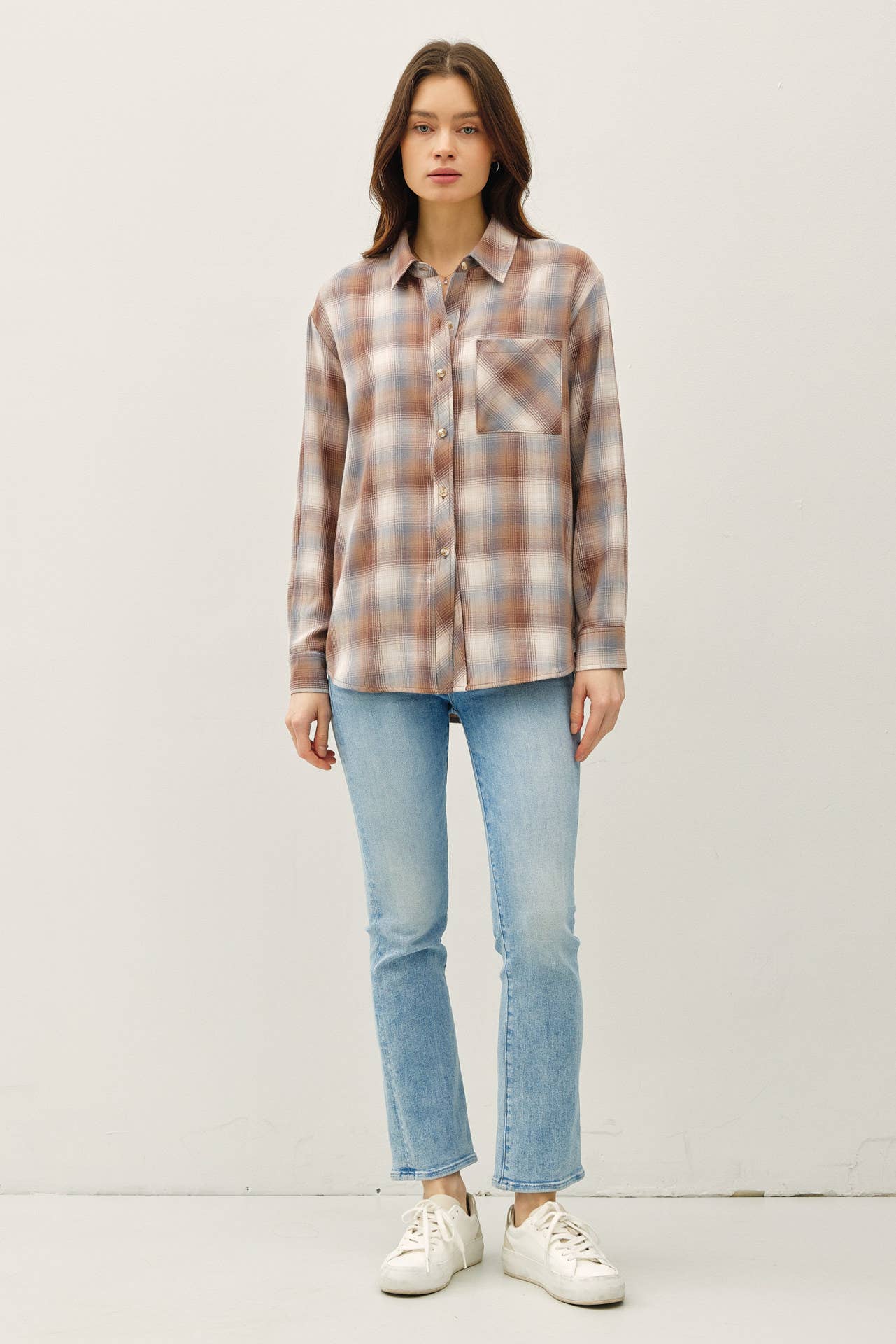 CAMBELL PLAID BOXY SHIRT